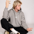 Hoodie gray on man design as for me and my house front