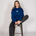 Do not be conformed Hoodie color blue woman front