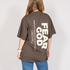 Fear GOD T-Shirt color brown woman back