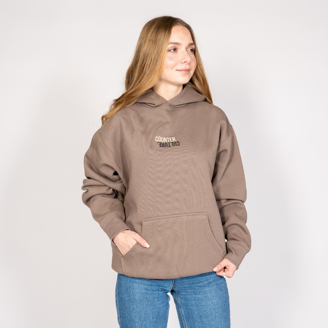 No Longer Hoodie woman color brown